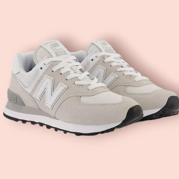 (NWOT) New Balance® Classic 574 Women's Shoes - Nimbus Cloud / White - Size 7 - Picture 3 of 9